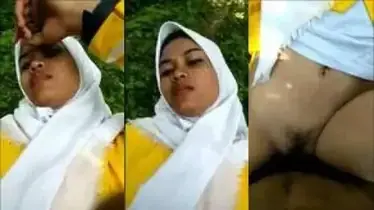 Gadis Desa Jilbab Dientot Brutal di Tengah Hutan